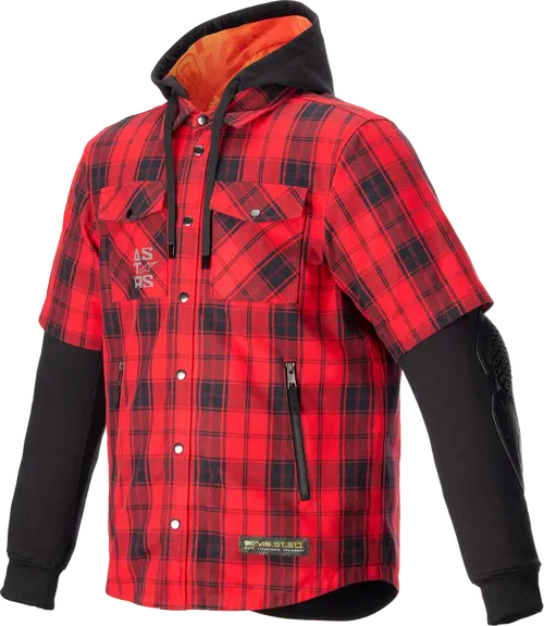 ALPINESTARS Fits MO.ST.EQ Tartan Jacket - Red/Black - Large 4300424-3136-L