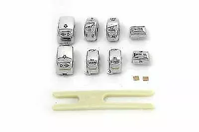 Chrome Switch Cover Set for Harley Davidson by V-Twin