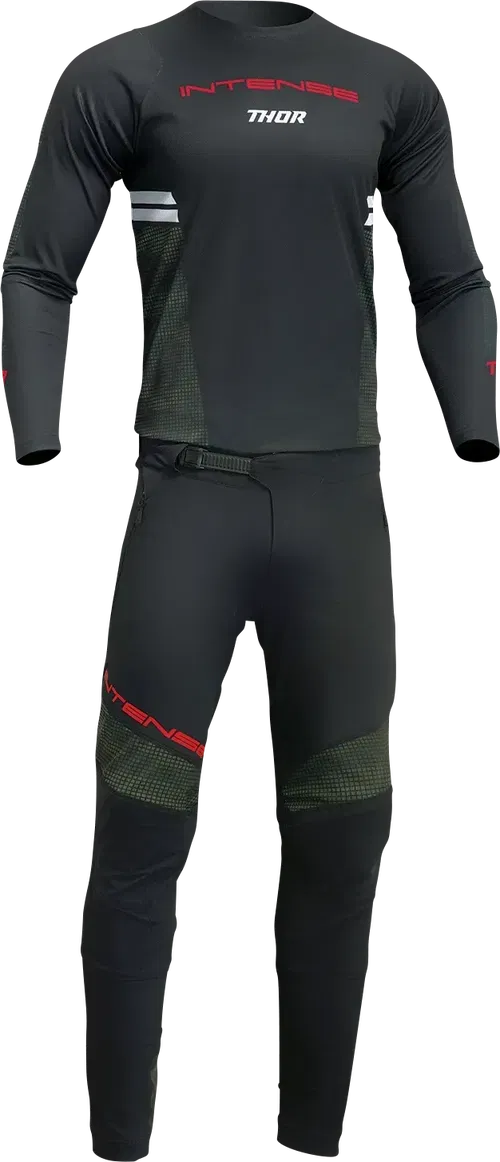 THOR Intense Assist Berm Long-Sleeve Jersey - Black/Camo - Medium 5020-0224