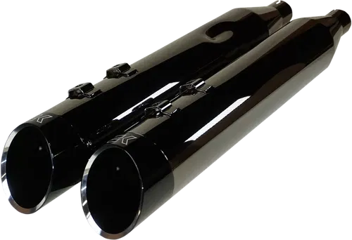 KHROME WERKS Fits 4-1/2" HP-Plus? Slip-On Mufflers - Eclipse? With Edge Tip