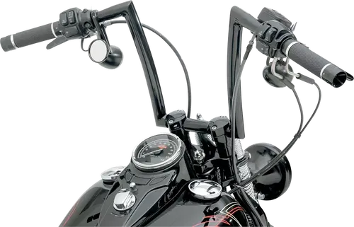 Todd's Cycle 1 1/4" Strip Handlebars 12" Black 0601-2802