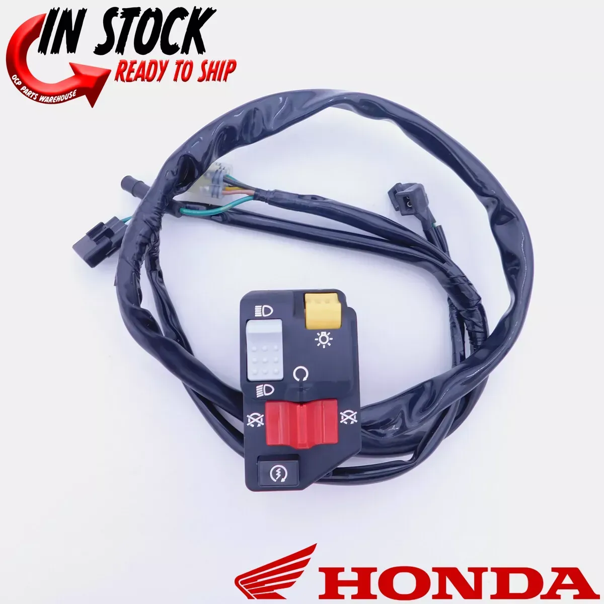 HONDA LEFT LIGHTING AND STARTER SWITCH ASSY 2018-2021 TRX250X OEM 35150-HN6-A53