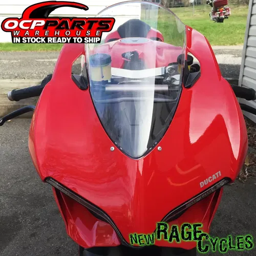 NEW! New Rage Cycles Mirror Block Off Turn Signals 2013-2015 Ducati 899 Panigale