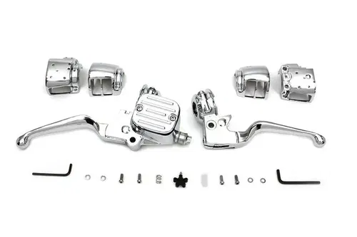 Handlebar Control Kit Chrome 9/16 for FX FL 2011-2017 Harley Davidson motorcycle
