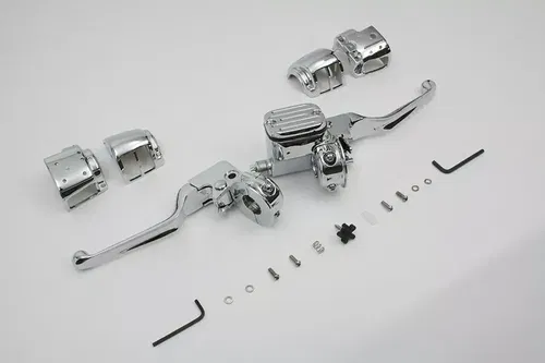 Handlebar Control Kit Chrome 9/16 for FX FL 2011-2017 Harley Davidson motorcycle