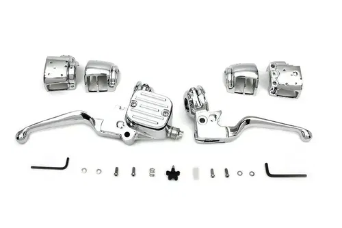 Handlebar Control Kit Chrome 9/16 for FX FL 2011-2017 Harley Davidson motorcycle