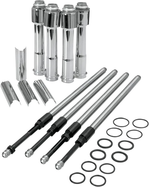 S&amp;S CYCLE Quickee Pushrod Kit With Chrome Covers - Fits XL 930-0023