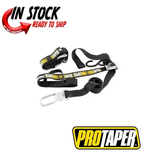 Pro Taper Heavy Duty 1 1/2" Motorcycle Dirtbike ATV Tie Down Straps Black 022819