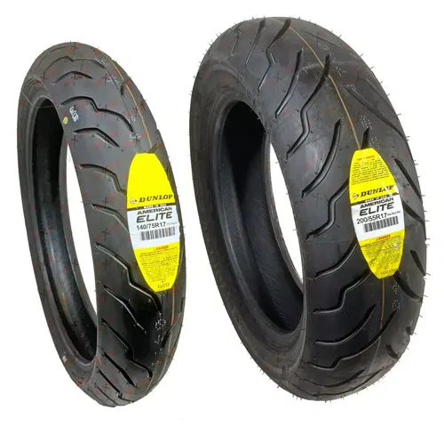 Dunlop American Elite 140/75R17 200/55R17 Front Rear Tire Motorcycle Set