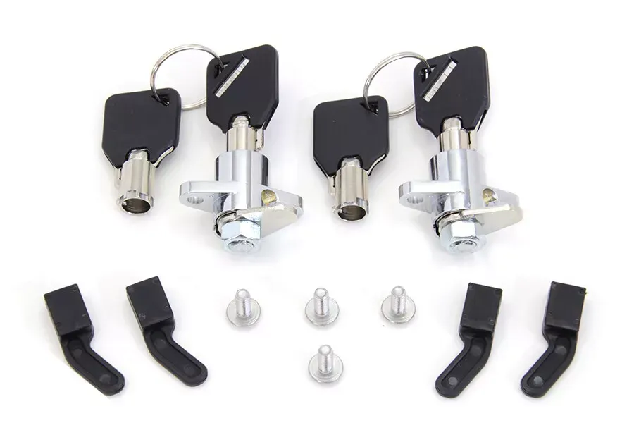 Saddlebag Lock and Key Kit for Harley Davidson by V-Twin