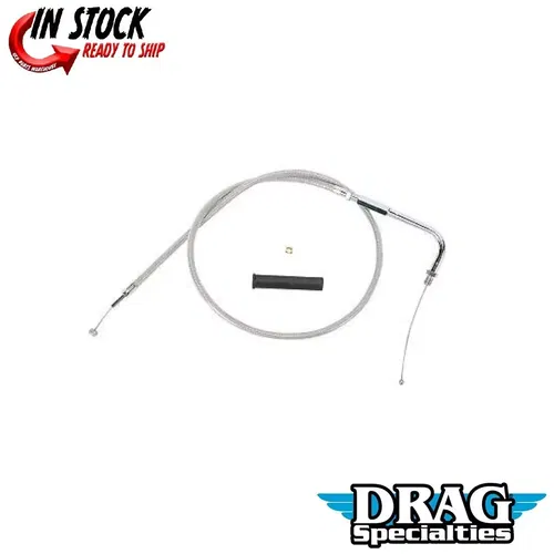Drag Specialties 0650-0317 Stainless Braided Throttle Cable