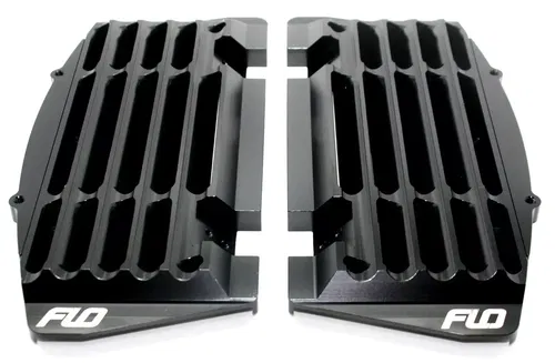 Flo Motorsports Black High Flow Radiator Braces FLO751BLK