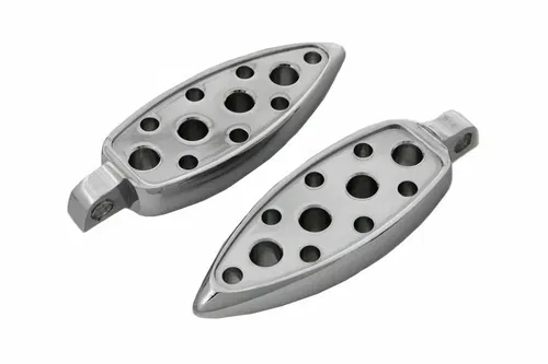 Chrome Tear Drop Footpeg Set for Harley Davidson by V-Twin