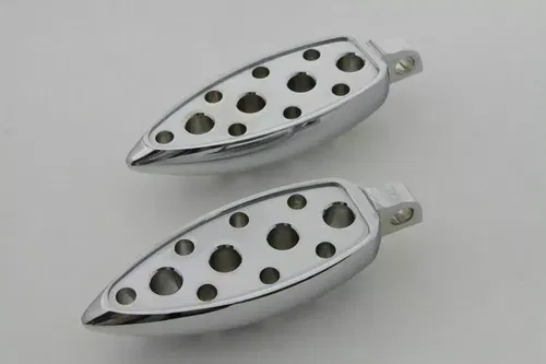 Chrome Tear Drop Footpeg Set for Harley Davidson by V-Twin