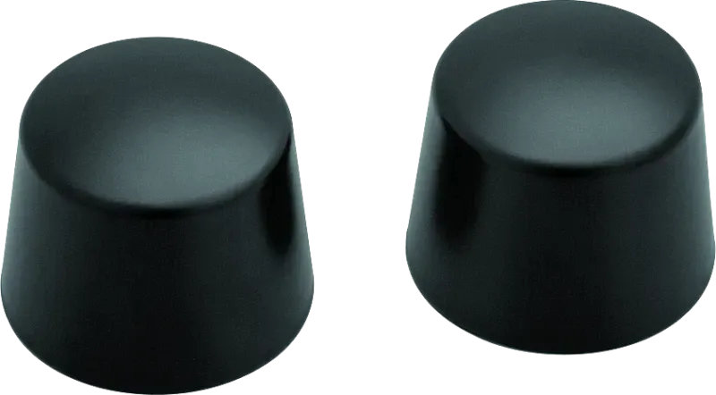 Kuryakyn Front Axle Nut Caps Satin Black