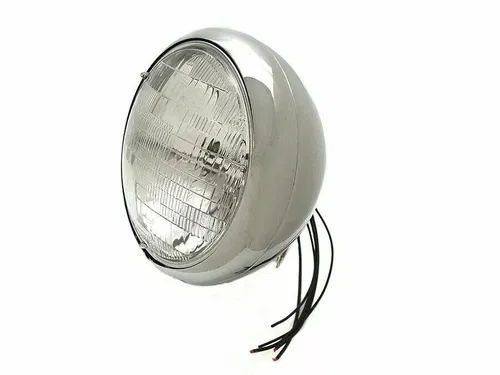 Chrome 7  K Headlamp for Harley Davidson by V-Twin