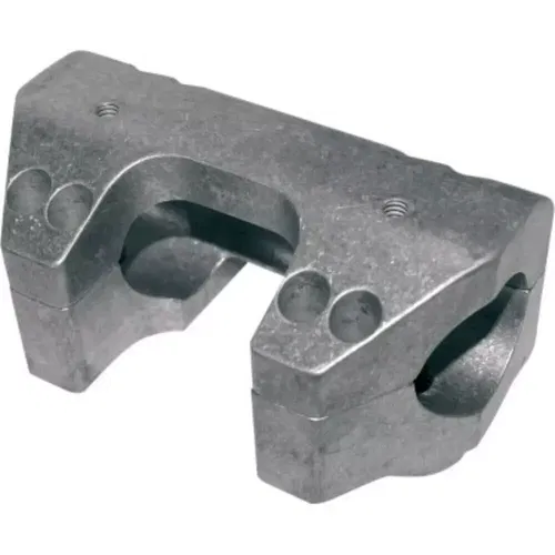 LA Choppers LA-7425-00 1-1/2" Raw Finish Riser Clamp for Harley Road King 94-07