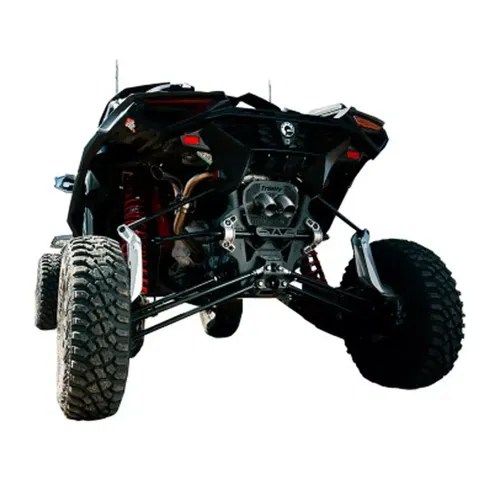 TRINITY RACING SLIP-ON EXHAUST SS CENTER EXIT CAN-AM MAVERICK R TR-4187S-SS