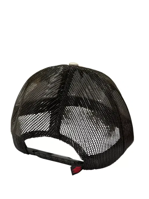SUZUKI MESH HAT CAP HAYABUSA KANJI LOGO LIGHT HEATHER GREY