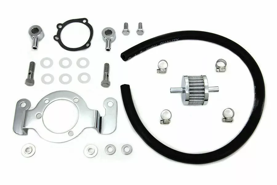 Crankcase Breather and Bracket Kit for Harley Davidson by V-Twin