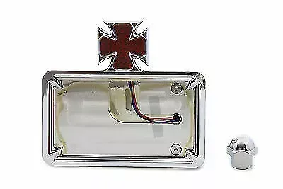 Chrome Billet Horizontal Tail Lamp Kit for Harley Davidson by V-Twin
