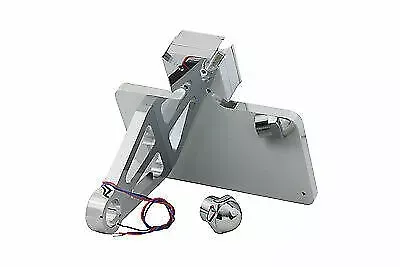 Chrome Billet Horizontal Tail Lamp Kit for Harley Davidson by V-Twin