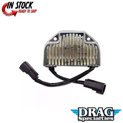 Drag Specialties 2112-1043 Chrome Premium Voltage Regulator for 06-07 FXD Dyna