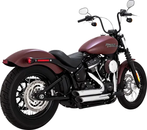 VANCE &amp; HINES Shortshots Staggered Exhaust System - Chrome 17333