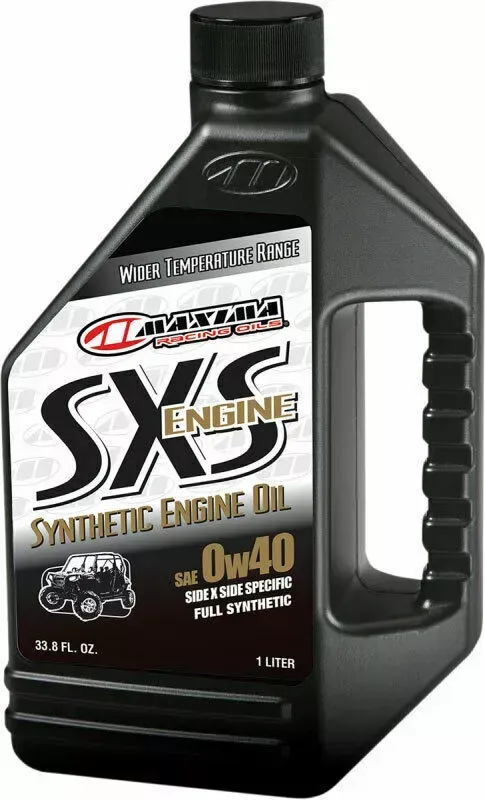 Maxima Racing Oil SXS UTV Synthetic 4-Stroke Engine/Motor Oil | 0W-40 | 1 Liter