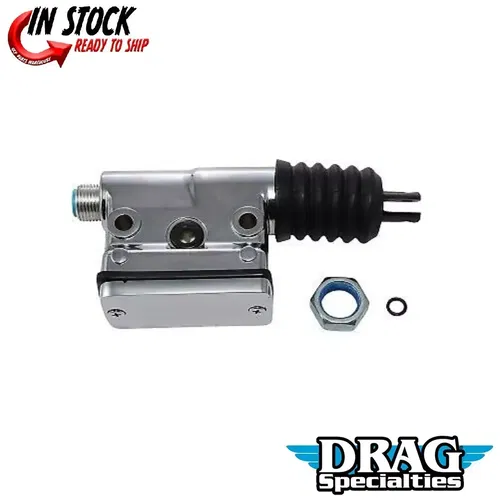Drag Specialties DS-530632 Chrome Rear Brake Master Cylinder for Late 87-99 FLST