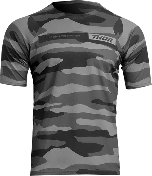 THOR Assist Short-Sleeve Jersey - Camo Dark Gray - Large 5020-0028
