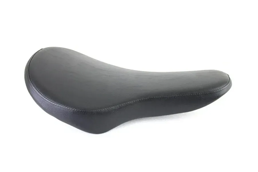 Black Naugahylde Thin Profile Buddy Seat fits Harley Davidson V-Twin 47-0225