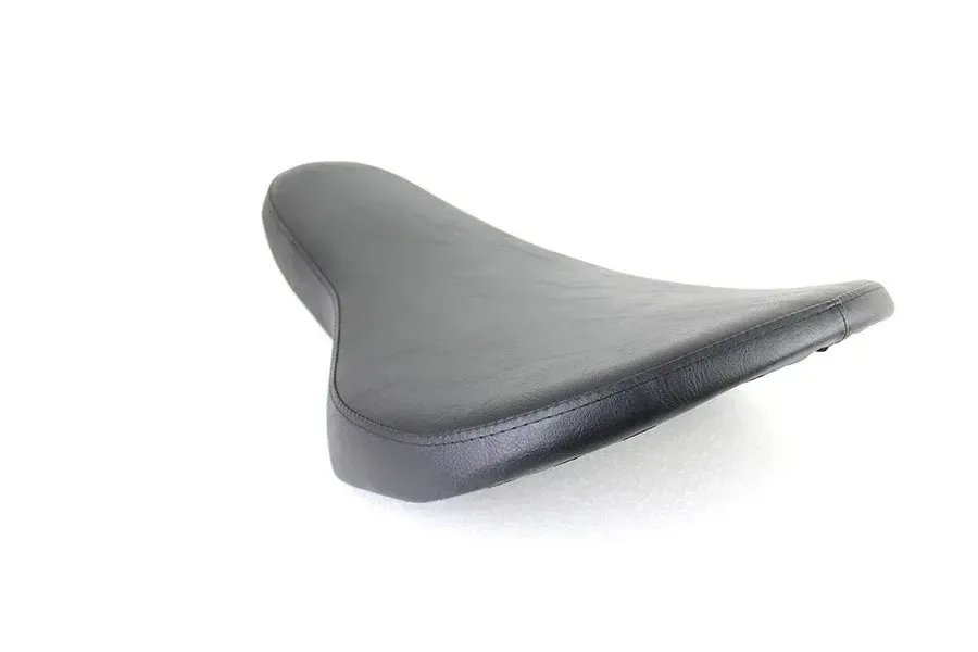 Black Naugahylde Thin Profile Buddy Seat fits Harley Davidson V-Twin 47-0225