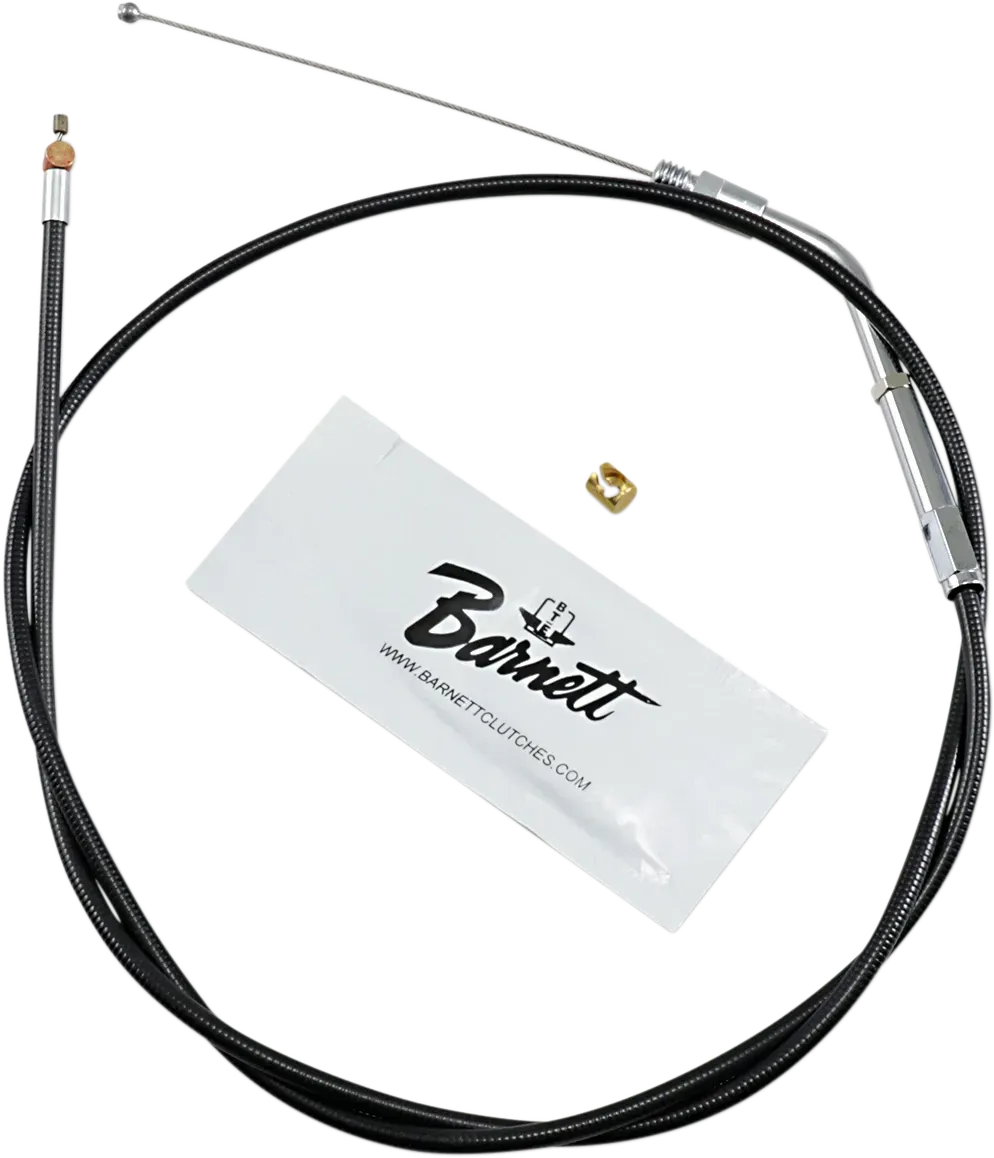 BARNETT Black Vinyl Throttle Cable - Fits +6" 101-30-30005-06