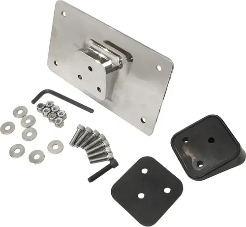 HARDDRIVE License Plate Bracket Kit Chrome  820-0384