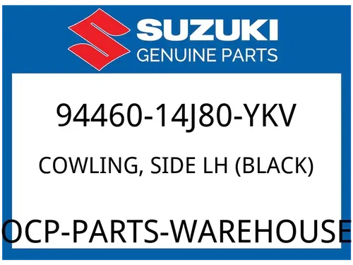 Suzuki OEM Part 94460-14J80-YKV COWLING, SIDE LH (BLACK)