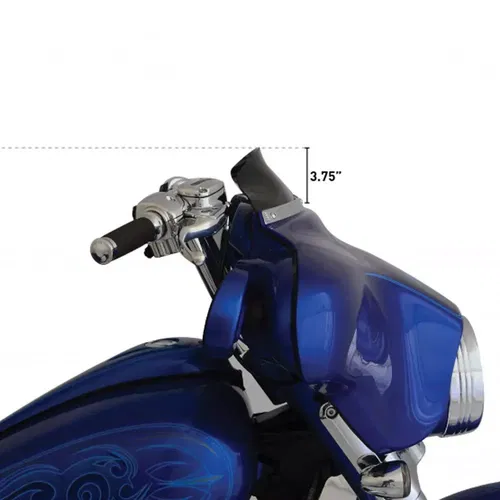 Klock Werks 3.5" Black Flare Windshield for 1996-2013 Harley FLHT FLHX Touring