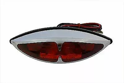 V-Twin Chrome ABS Big Eye Red Lens Tail Lamp for Harley Davidson