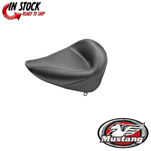 Mustang Black Vintage Solo Seat Only Harley Softail FXST FLST 84-99 DS-900224