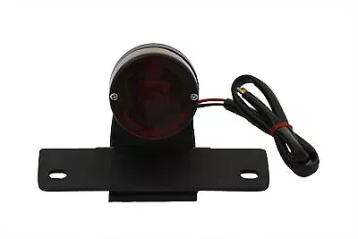 Black P-K Sport Tail Lamp with Red Lens for Harley Davidson by V-Twin