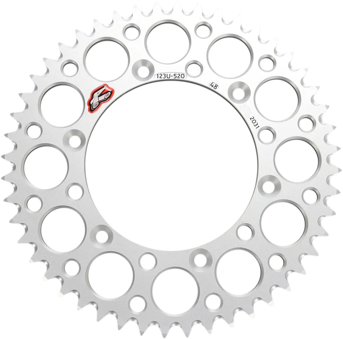 RENTHAL Rear Sprocket - Aluminum - 47 Tooth - Silver - Fits Suzuki