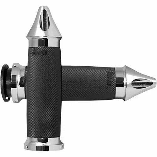 Avon Grips Chrome Custom Contour Spike Grips for Indian | IN-TO-CC-85-CSP