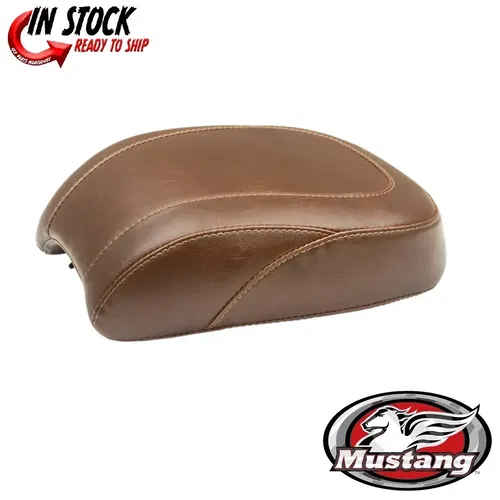 Mustang Wide Tripper Solo Seat Brown Smooth Rear Pillion Pad 0802-1220