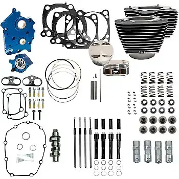 Power Package Gear Drive Oil Cooled Highlighted Fins for M8 0904-0063 S&S Cycle