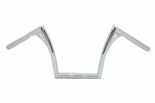 12" Z-Bar Handlebar with Indents for Harley Davidson by V-Twin
