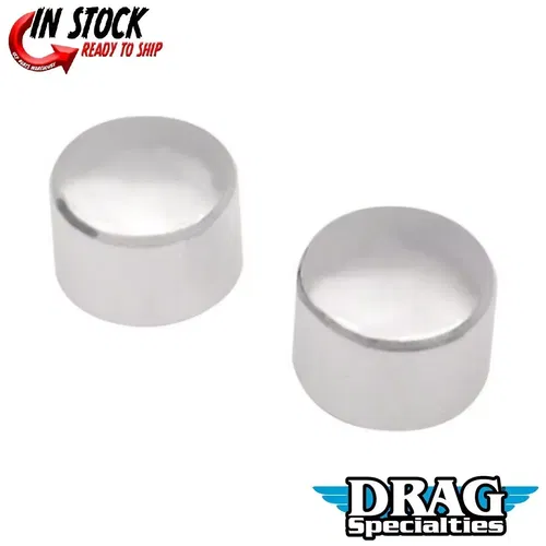 Drag Specialties 0214-0374 Chrome Front Axle Nut Covers for 08-23 Touring