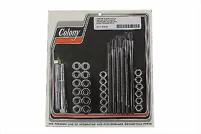 V-Twin Stock Chrome Engine Case Bolt Kit 8140-34