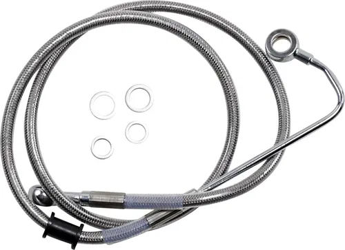 DRAG SPECIALTIES Brake Line - Fits +6" - Stainless Steel - '15-'17 Softail