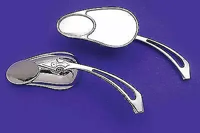 Split Vision Mirror Set for Harley Davidson by V-Twin