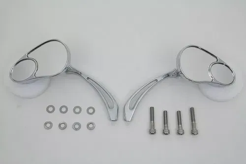Split Vision Mirror Set for Harley Davidson by V-Twin